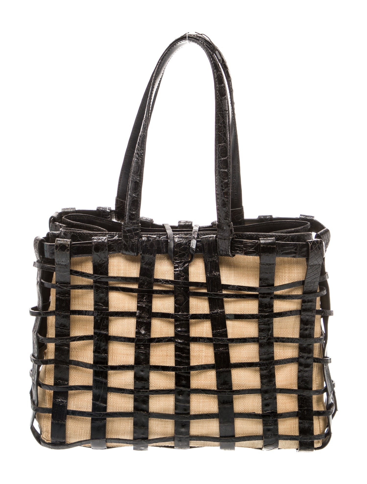 Nancy Gonzalez Canvas Top Handle Bag